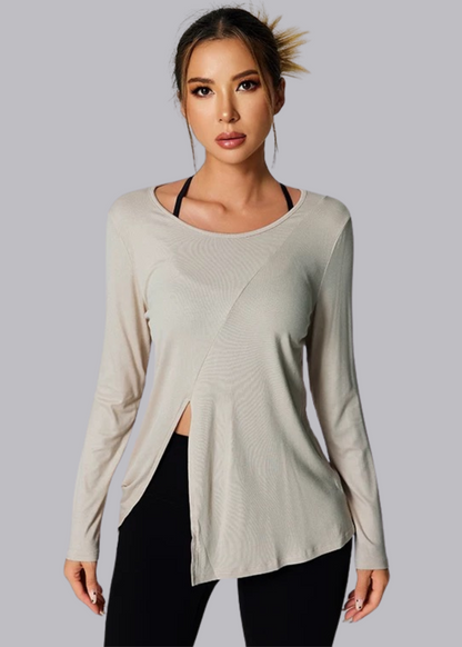 Tee-shirt Léger - Fendu - Christine - Vente Finale