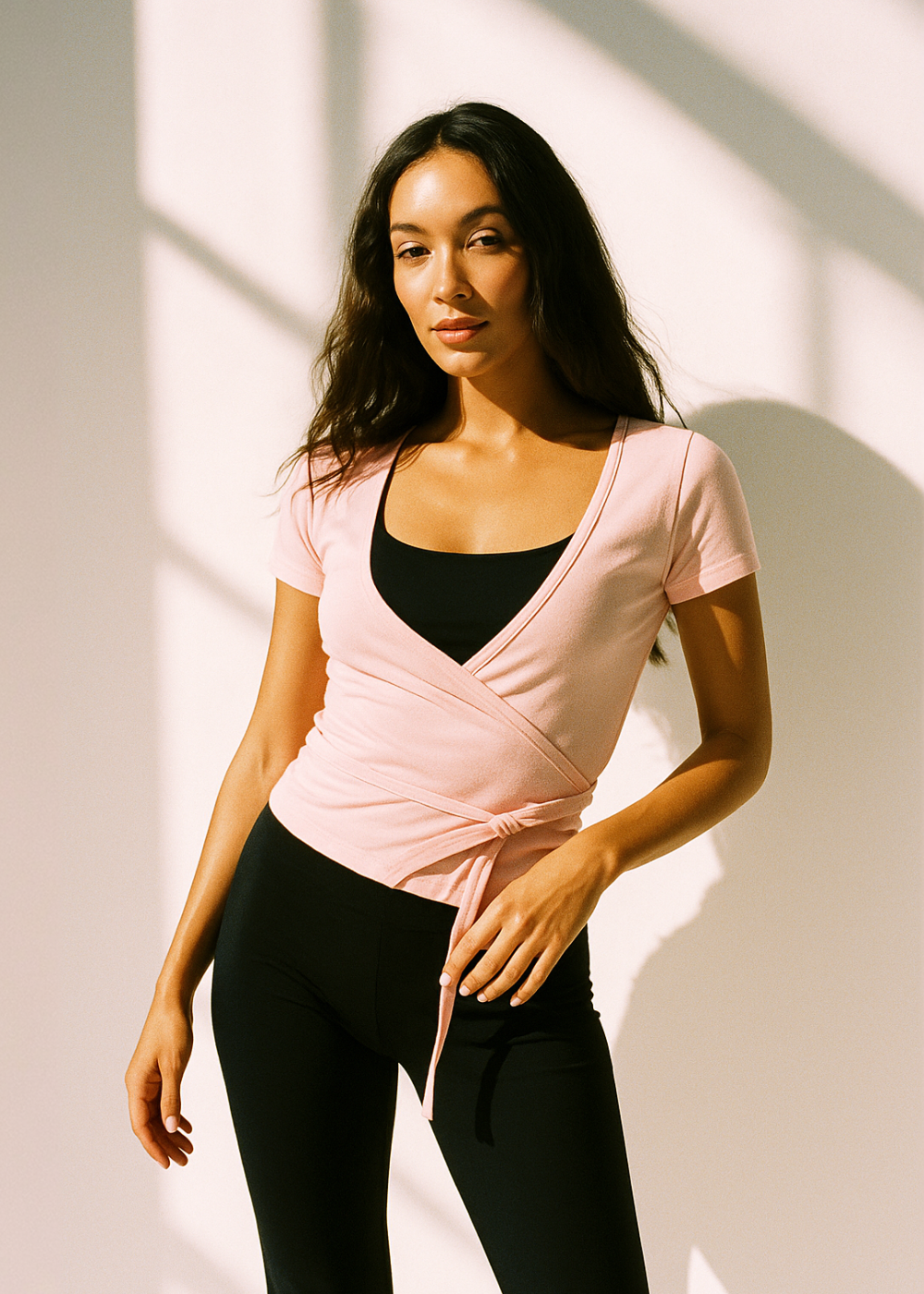 Top cache-cœur - Ballet Soft - Manche courte