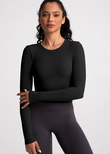 Tee-shirt Noeud - Manche Longue - Brassière Intégrée